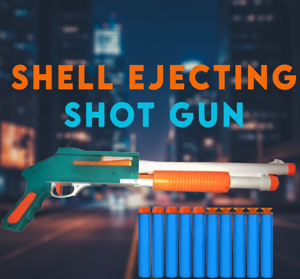Shell Ejecting Foam Dart Shotgun Toy - Realistic Pump Action Blaster for Kids