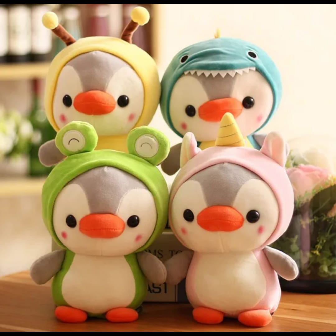 Penguin Plush Toy Collection - Fun Animal Costume Stuffed Figures Gift Set