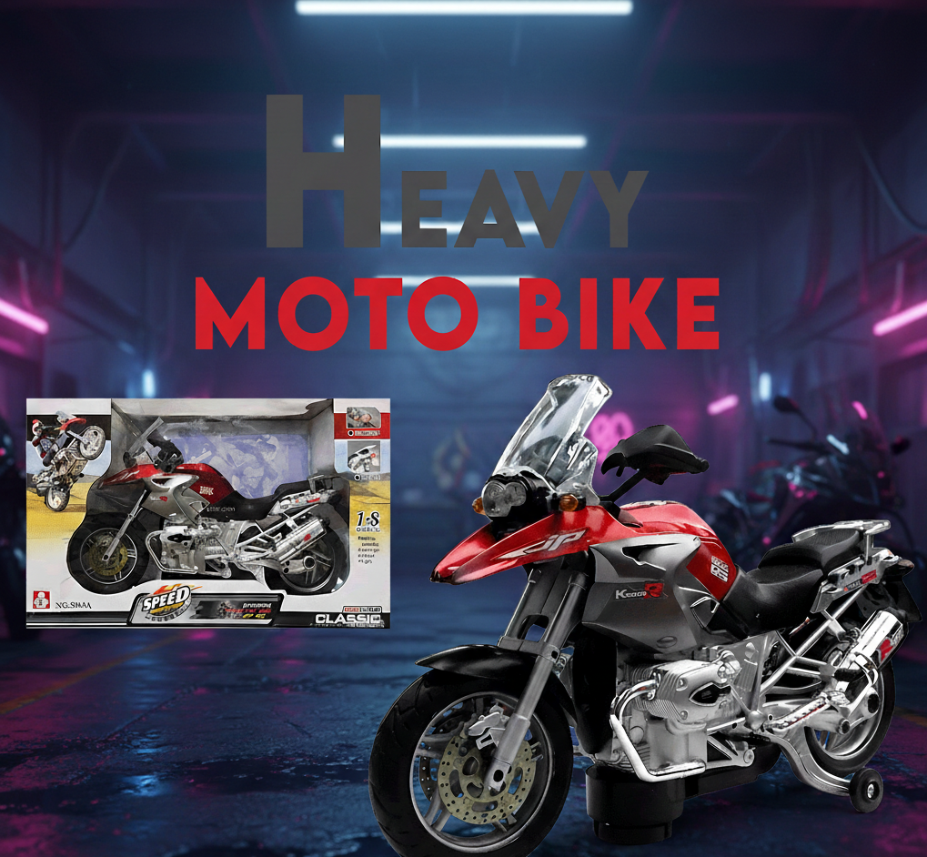 Children's Heavy Motor Bike Model - Realistic Design, Perfect for Collectors & Play