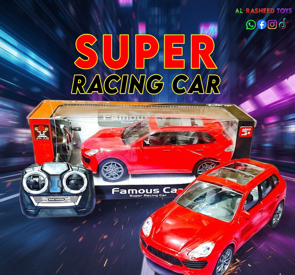 Remote Control Super Racing Car – High-Speed RC Sports Car for Kids | Rechargeable Electric Toy Car with LED Lights (3+)