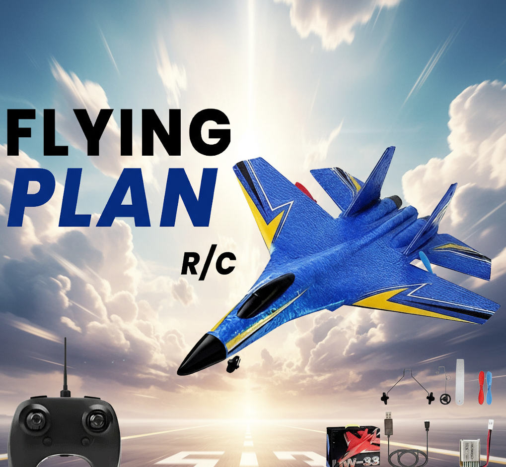 High-Performance RC Jet Toy - Beginner Friendly Flying Plane for Outdoor Fun