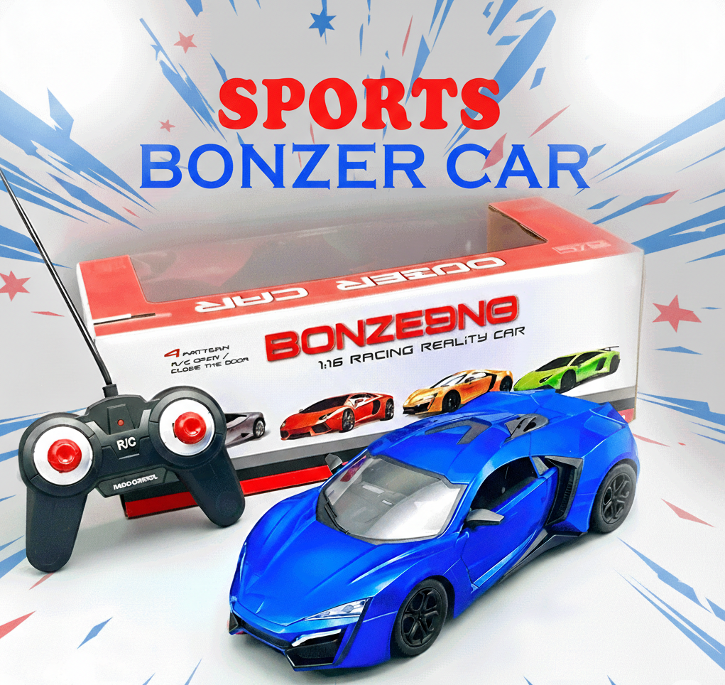 Bonzer RC Sports Car – 1:16 Scale Remote Control Racing Car with Opening Doors & Realistic Design