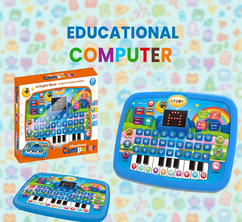 Kids Educational Laptop Toy – Interactive Learning Computer With Alphabet, Words, Music & Games (3+ Years)
