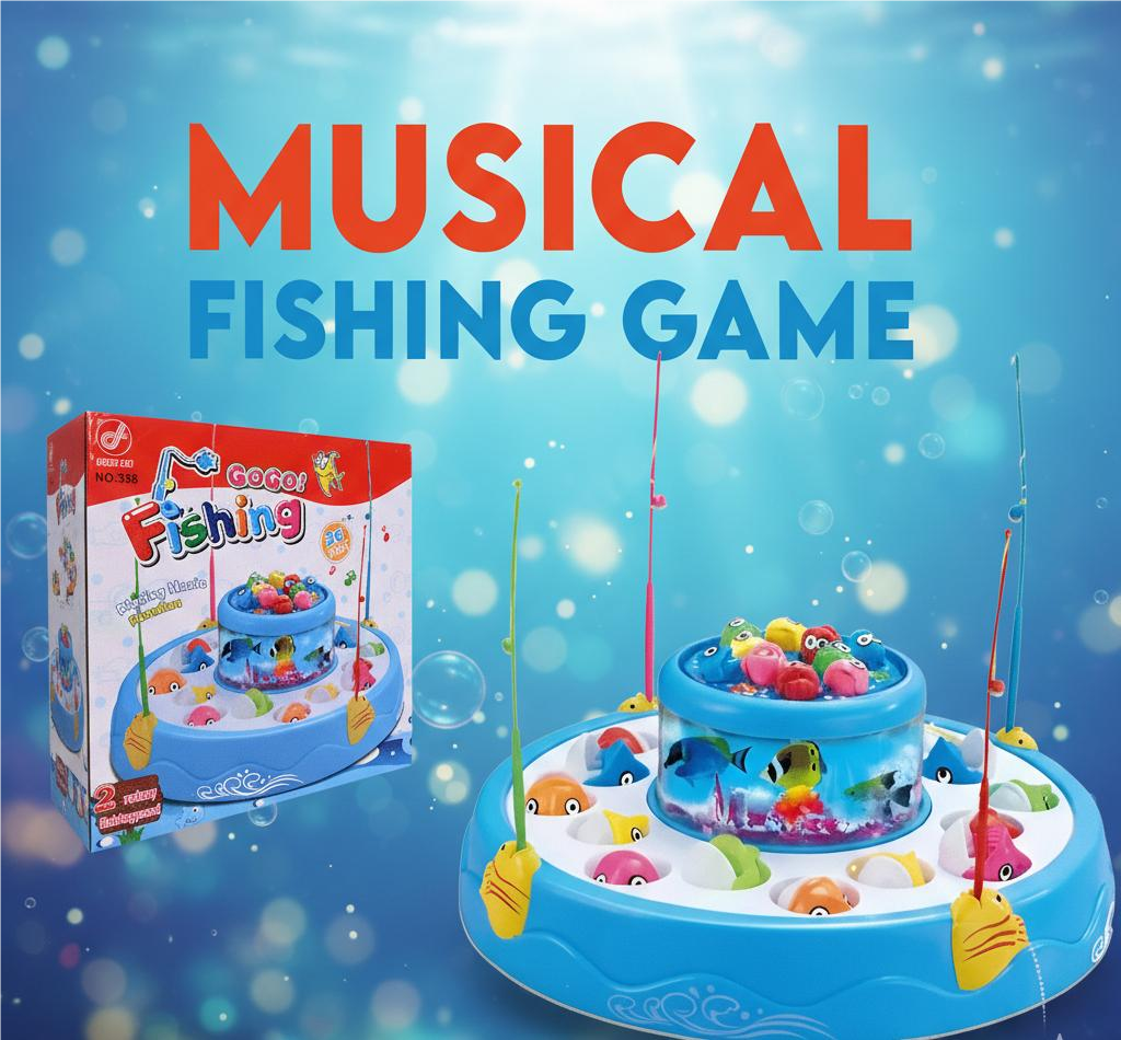 Musical Fishing Game for Kids - Catch & Spin Pond Toy