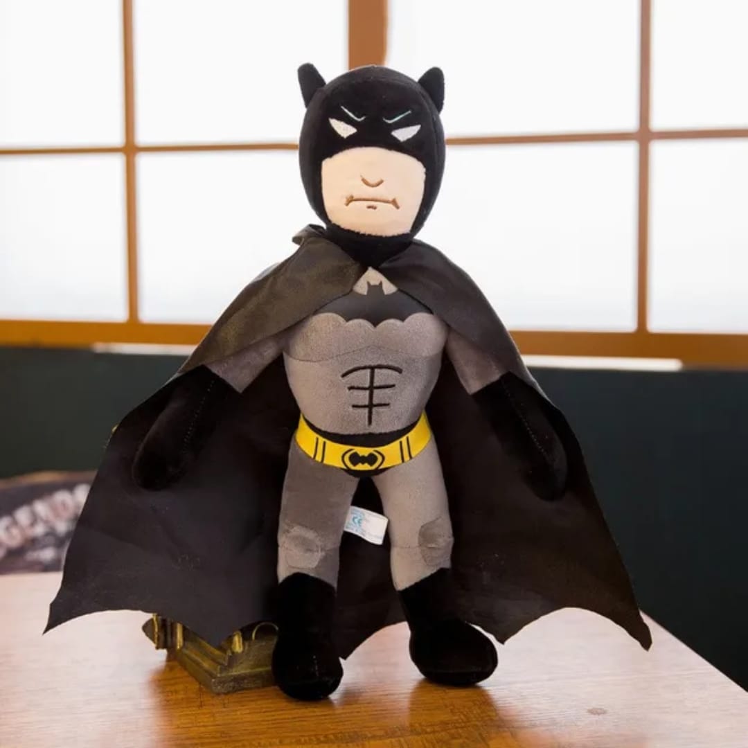 Batman Plush Toy with Cape | DC Comics Superhero Stuffed Figure