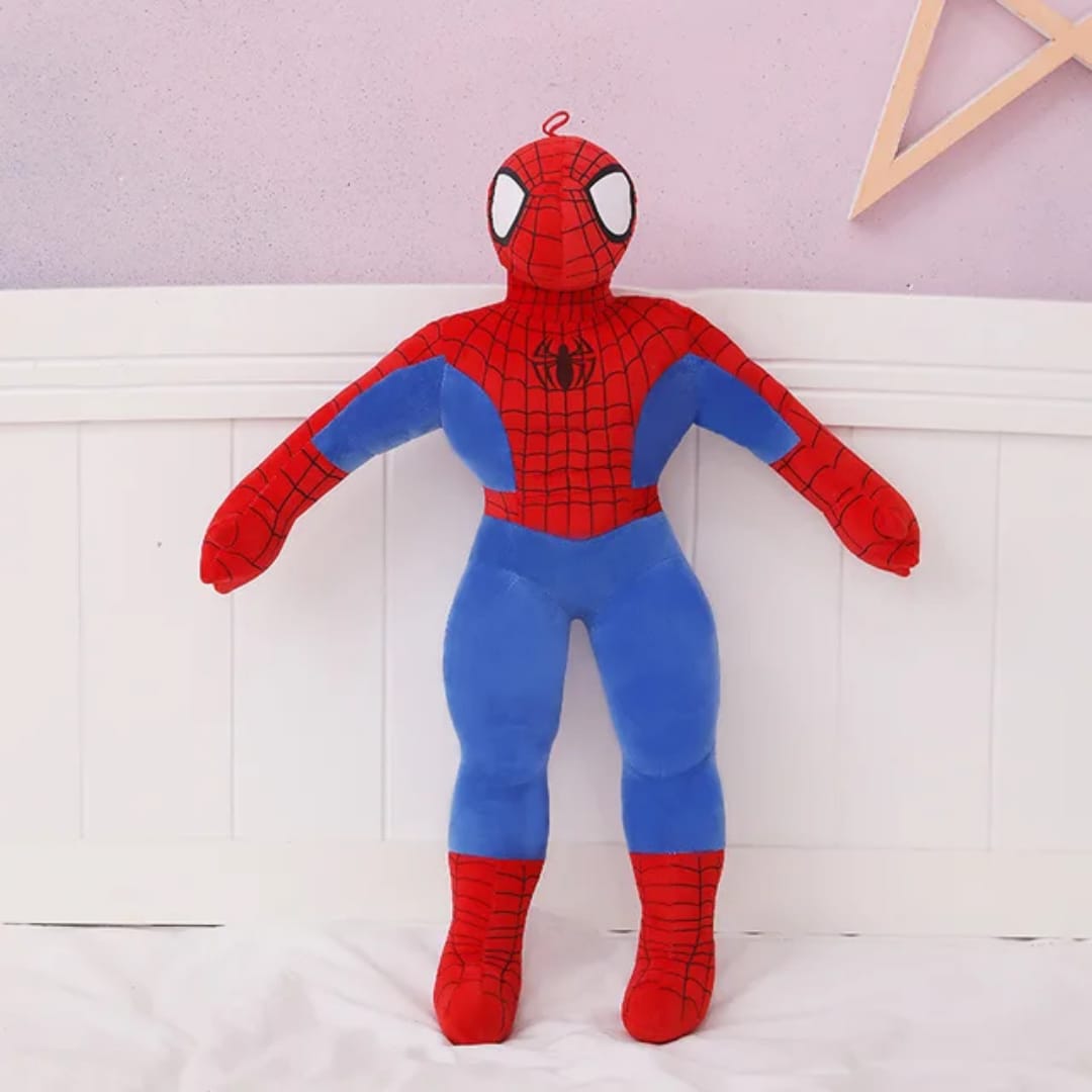 Soft Red and Blue Spiderman Stuffed Animal | Marvel Comics Hero Cuddle Buddy