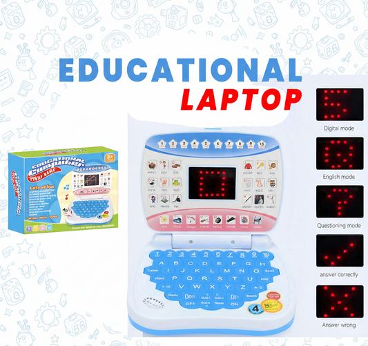Kids Educational Learning Laptop Toy - ABCs, Spelling, and Digital Activities