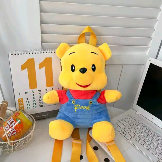 Winnie the Pooh Plush Backpack | Cute Disney Bear Mini Bag | Kids' Stuffed Animal Shoulder Bag
