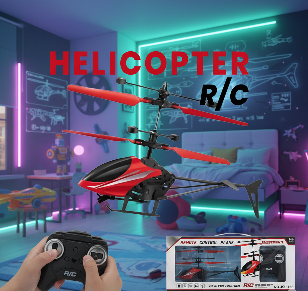 RC Helicopter Toy for Beginners | Remote Control Mini Flying Aircraft with Gyro