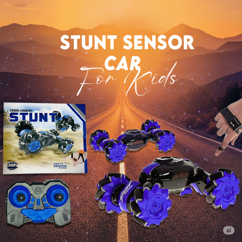 Gesture Control Stunt RC Car for Kids - 4WD Off-Road Sensing Remote Vehicle