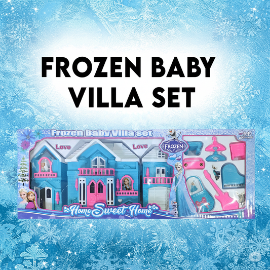 Frozen Baby Villa Dollhouse Playset - Princess Home Sweet Home with Furniture & Accessories