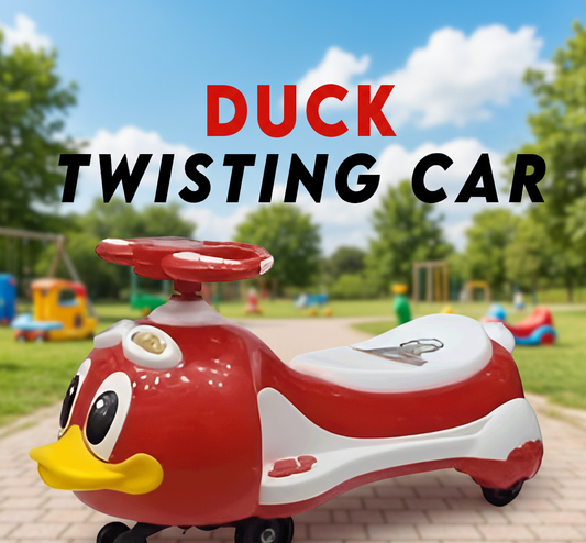 Red Duck Twister Car for Children - Fun Ride-On Wiggle Toy