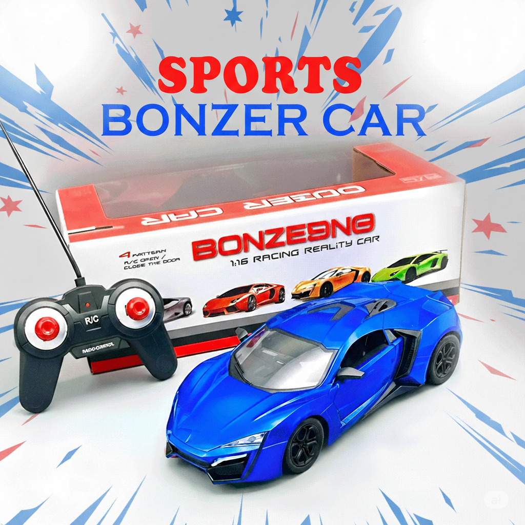 Sports Bonzer RC Car | 1:16 Scale Remote Control Racing Reality Car