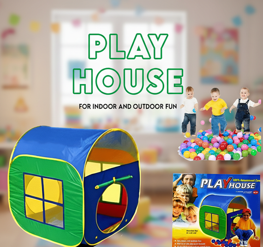 Kids Pop-Up Play House Tent - Indoor & Outdoor Fun for Toddlers & Children
