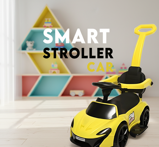 Smart Stroller Car - Toddler Ride-On Push Car with Parent Control Handle