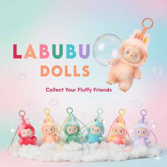 Labubu Plush Doll Keychain Collection