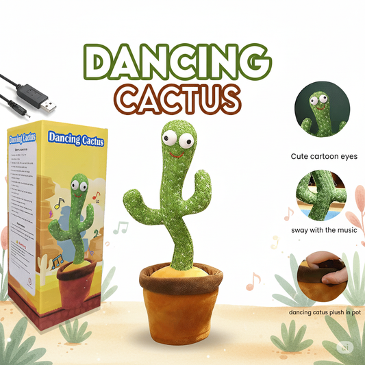 Viral Dancing Cactus Toy: Talking, Singing, Mimicking & Recording Plush