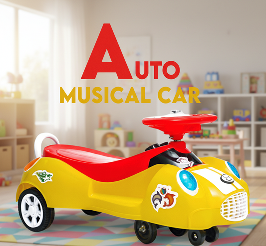 Musical Ride-On Swing Car for Toddlers - Auto Twist and Go Toy