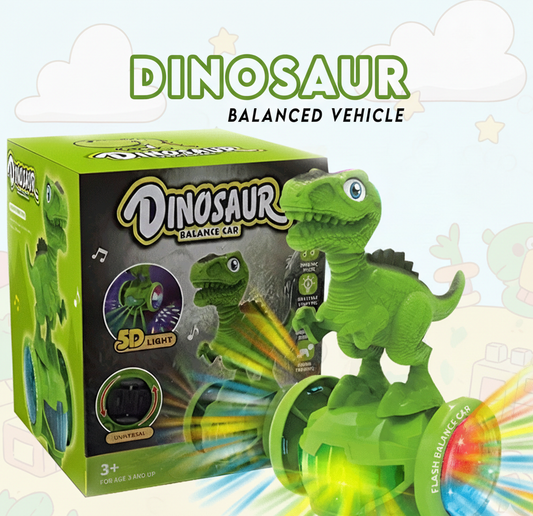 Dinosaur Balance Car Toy for Kids – Flashing Light Self-Balancing Dinosaur Vehicle with Music (3+ Years)