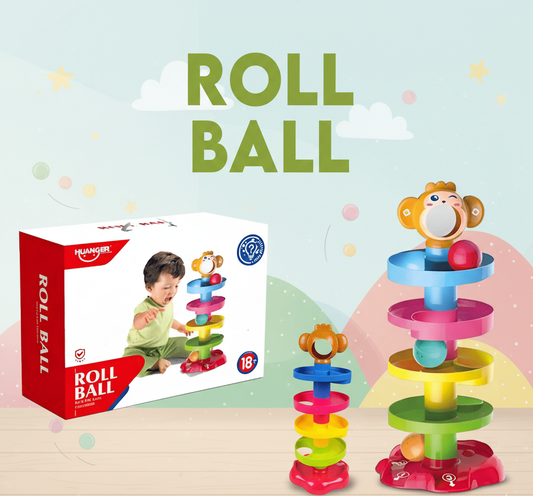 Toddler Ball Drop Activity Toy - Educational Roll Ball Game for Infants (18+ Months)