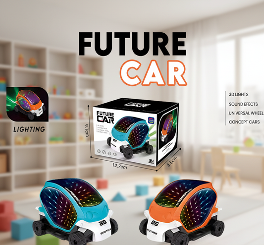 Electric Future Car Toy - 3D Lights, Sound Effects & Universal Wheel Concept Car
