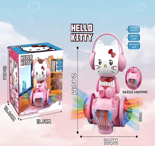 Hello Kitty Motorized Light Toy with Dazzle Lighting - Bump & Go Action Figure