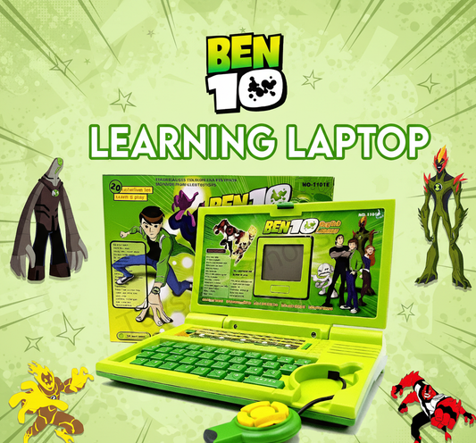 Ben 10 Learning Laptop for Kids – Educational Talking Laptop with Games, Music, Spelling & Math | Fun Learning Toy (3+ Years)