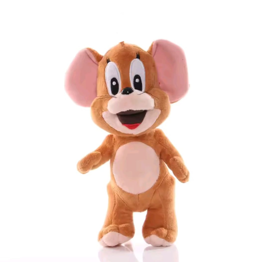 Soft Brown Jerry Mouse Stuffed Animal Toy for Kids and Collectors