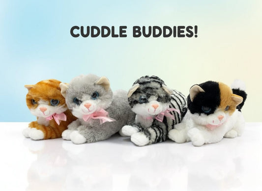 Cuddle Buddies Kitten Plush Set - Soft Stuffed Cats