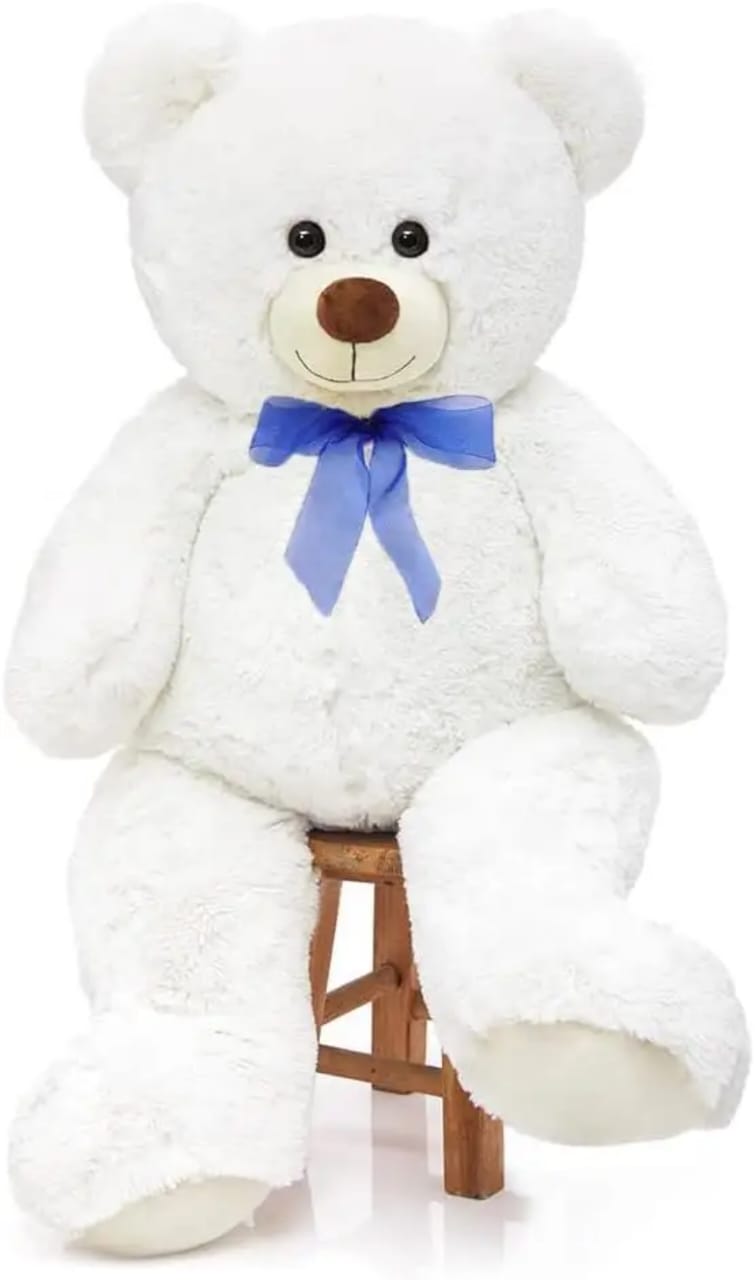 Big Fluffy White Teddy Bear Gift for Girlfriend/Anniversary